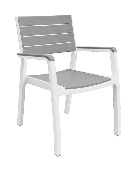 Стул Гармония армированный (Harmony armchair) Белый-серый